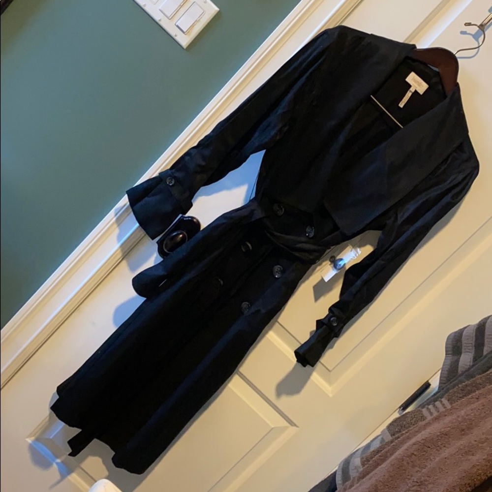 Laundry Black Lightweight Trenchcoat